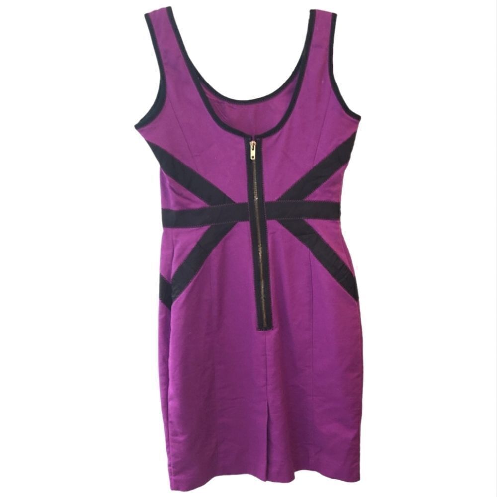 Worthington Stretch Purple Sheath Dress - Picture 3 of 11